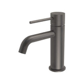 Phoenix Vivid Slimline Curved Basin Mixer Brushed Carbon